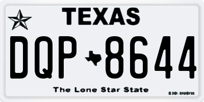 TX license plate DQP8644