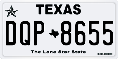 TX license plate DQP8655