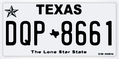 TX license plate DQP8661