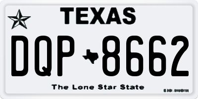 TX license plate DQP8662