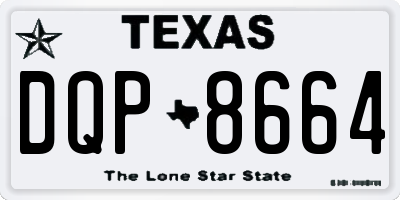 TX license plate DQP8664