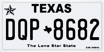 TX license plate DQP8682