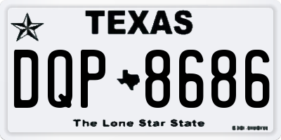 TX license plate DQP8686