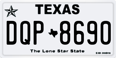 TX license plate DQP8690