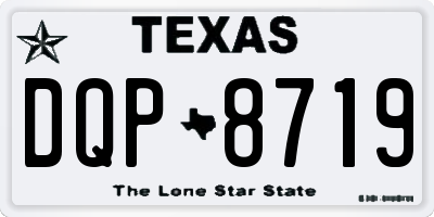 TX license plate DQP8719