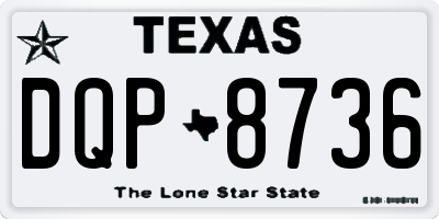 TX license plate DQP8736