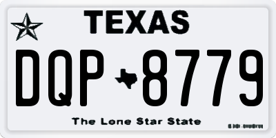 TX license plate DQP8779