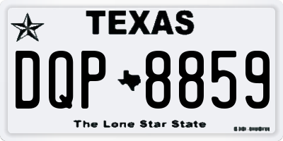 TX license plate DQP8859