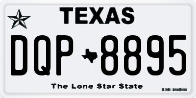 TX license plate DQP8895