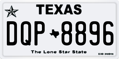 TX license plate DQP8896