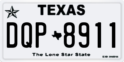 TX license plate DQP8911