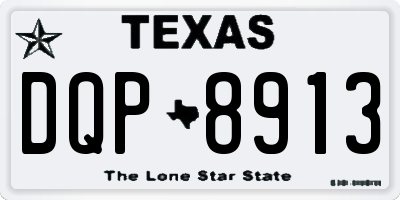 TX license plate DQP8913
