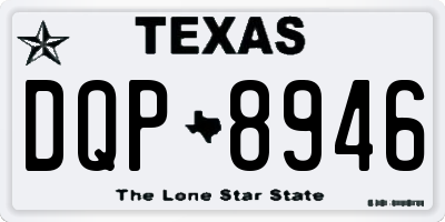 TX license plate DQP8946