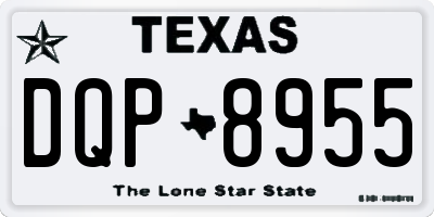 TX license plate DQP8955