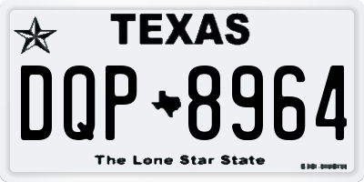 TX license plate DQP8964