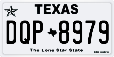TX license plate DQP8979