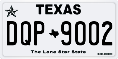 TX license plate DQP9002