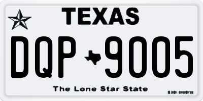 TX license plate DQP9005