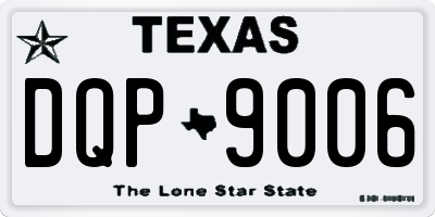 TX license plate DQP9006
