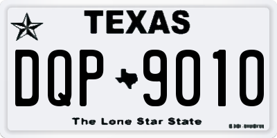TX license plate DQP9010