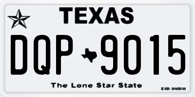 TX license plate DQP9015