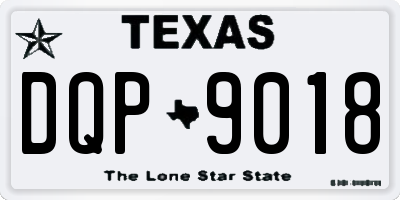TX license plate DQP9018