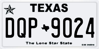TX license plate DQP9024