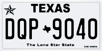 TX license plate DQP9040