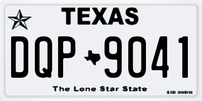 TX license plate DQP9041