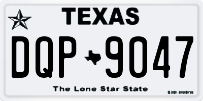 TX license plate DQP9047