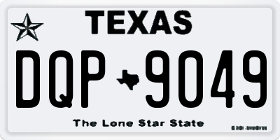 TX license plate DQP9049