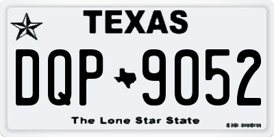 TX license plate DQP9052