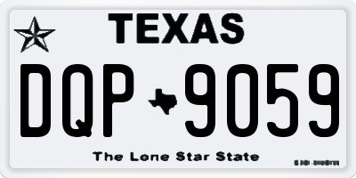 TX license plate DQP9059