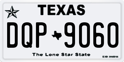TX license plate DQP9060