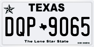 TX license plate DQP9065