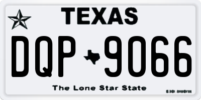 TX license plate DQP9066