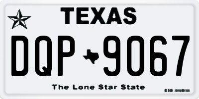 TX license plate DQP9067