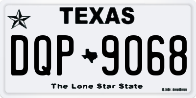 TX license plate DQP9068