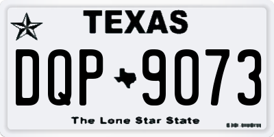 TX license plate DQP9073