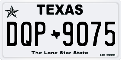 TX license plate DQP9075