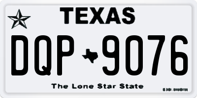 TX license plate DQP9076