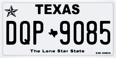 TX license plate DQP9085