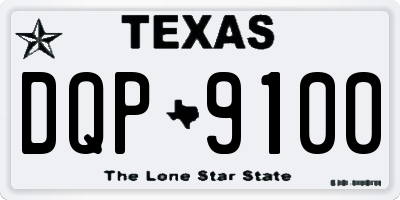 TX license plate DQP9100