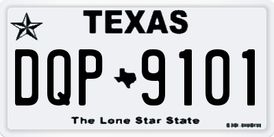 TX license plate DQP9101