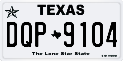 TX license plate DQP9104
