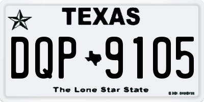 TX license plate DQP9105