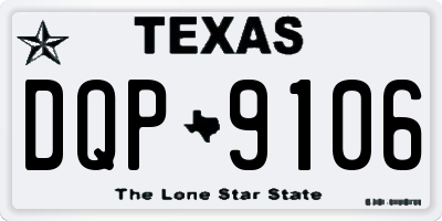 TX license plate DQP9106