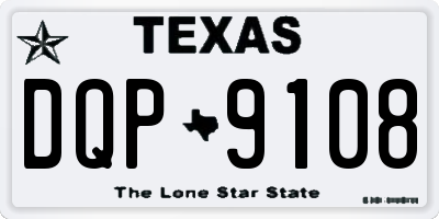 TX license plate DQP9108