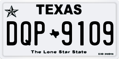 TX license plate DQP9109