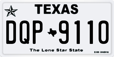 TX license plate DQP9110
